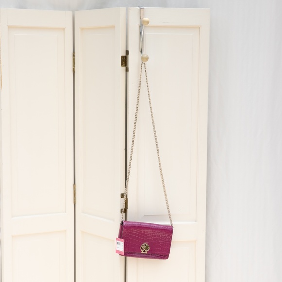 Kate Spade Romy Croc-Embossed Chain Wallet - Picture 4 of 7